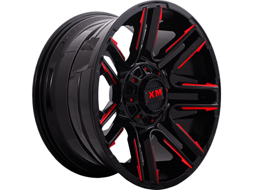 XM Offroad Black & Red XM-314 Wheels | Rugged Ridge