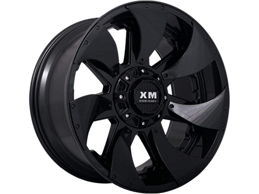 XM Offroad Gloss Black & Black Inserts XM-326 Wheels | Rugged Ridge