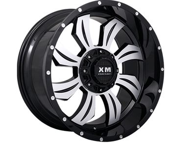XM Offroad Machined Gloss Black XM-323 Wheels | Rugged Ridge