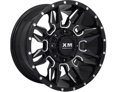 XM Offroad Milled Gloss Black XM-320 Wheels | Rugged Ridge