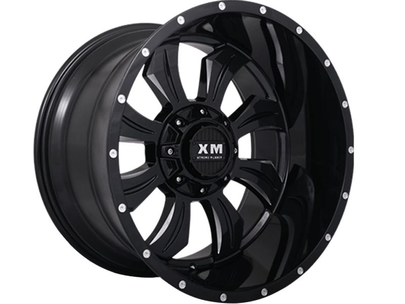 XM Offroad Milled Gloss Black XM-323 Wheels | Rugged Ridge