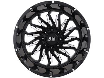 XM Offroad Milled Gloss Black XM-330 Wheels