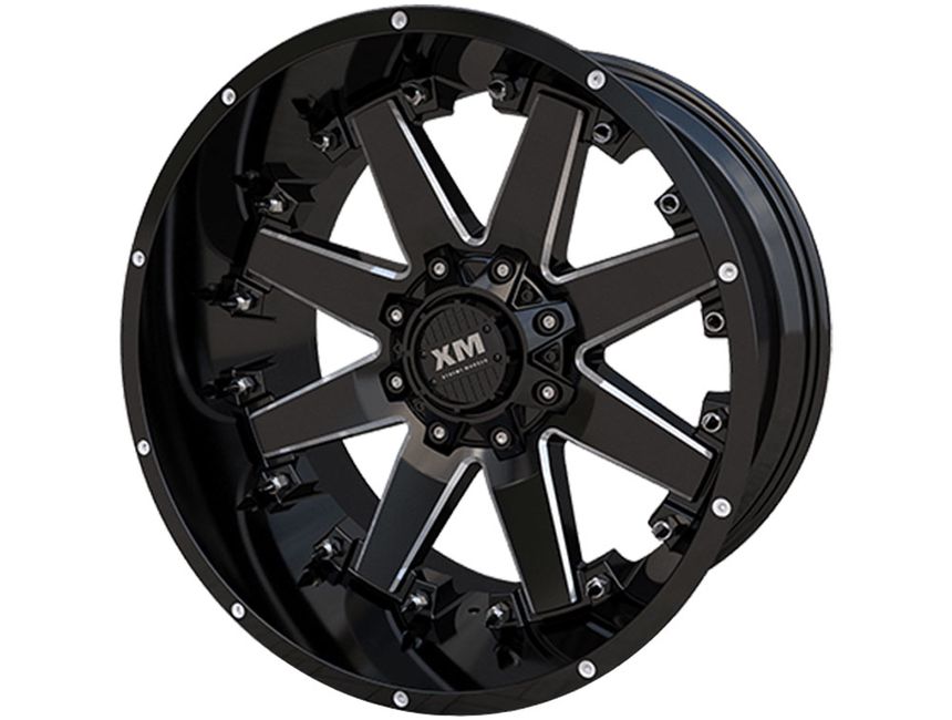 Xm Offroad Milled Gloss Black Xm 334 Wheels Rugged Ridge