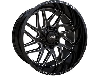 XM Offroad Milled Gloss Black XM-339 Wheels | Rugged Ridge