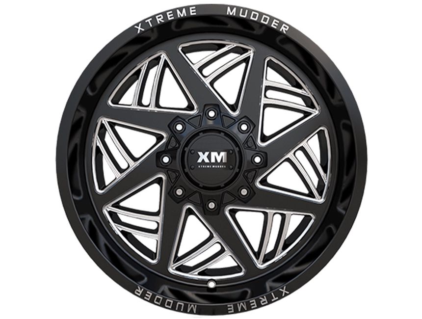 Xm Offroad Milled Gloss Black Xm 345 Wheels Rugged Ridge